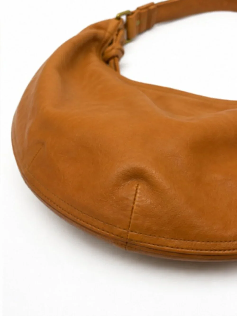 Madewell Cognac Brown Leather Hobo Shoulder Bag
